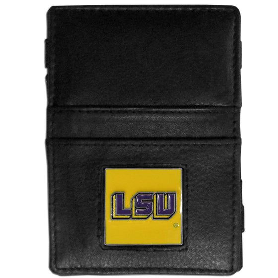 LSU Tigers Leather Jacob's Ladder Wallet (SSKG) - 757 Sports Collectibles