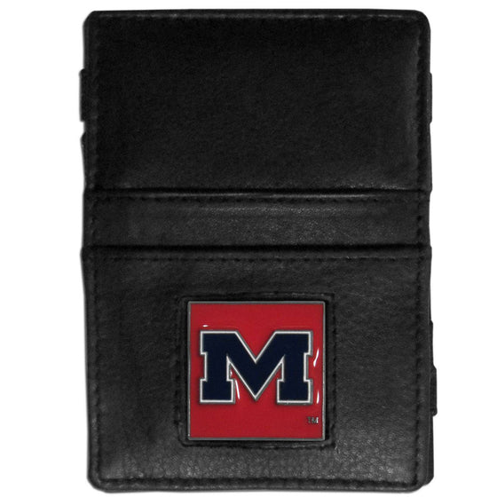 Mississippi Rebels Leather Jacob's Ladder Wallet (SSKG) - 757 Sports Collectibles