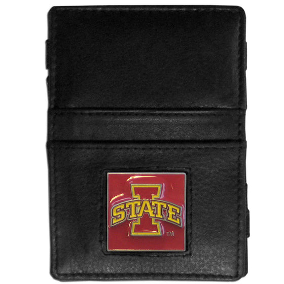 Iowa St. Cyclones Leather Jacob's Ladder Wallet (SSKG) - 757 Sports Collectibles