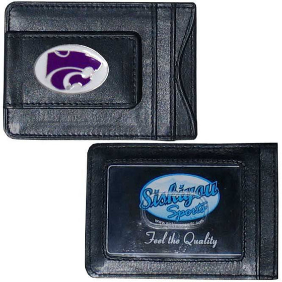 Kansas St. Wildcats Leather Cash & Cardholder (SSKG) - 757 Sports Collectibles