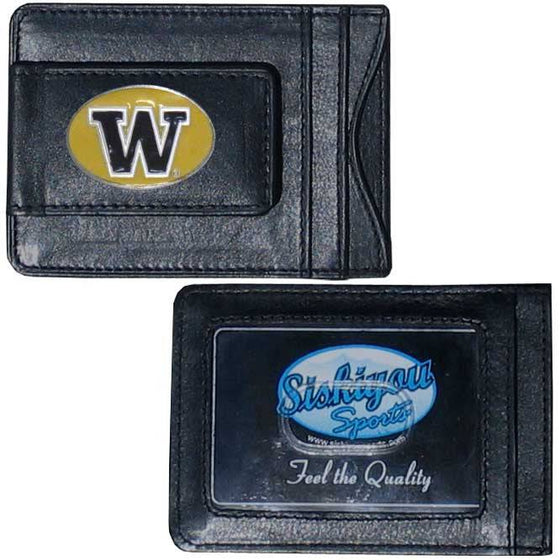 Washington Huskies Leather Cash & Cardholder (SSKG) - 757 Sports Collectibles