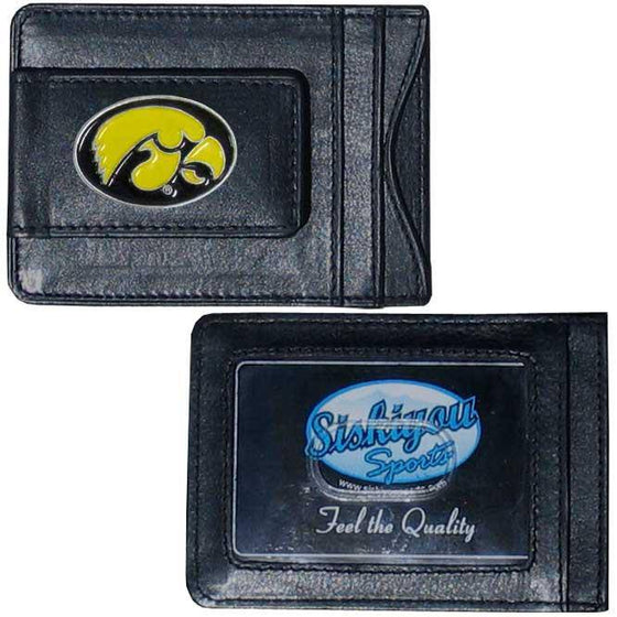 Iowa Hawkeyes Leather Cash & Cardholder (SSKG) - 757 Sports Collectibles