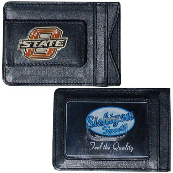 Oklahoma St. Leather Cash & Cardholder (SSKG) - 757 Sports Collectibles