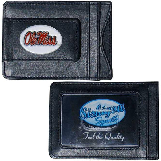 Mississippi Rebels Leather Cash & Cardholder (SSKG) - 757 Sports Collectibles