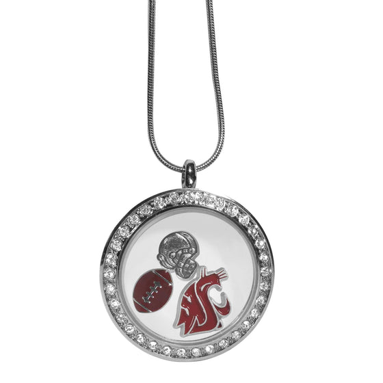 Washington St. Cougars Locket Necklace (SSKG) - 757 Sports Collectibles