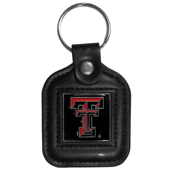 Texas Tech Raiders Square Leatherette Key Chain (SSKG) - 757 Sports Collectibles