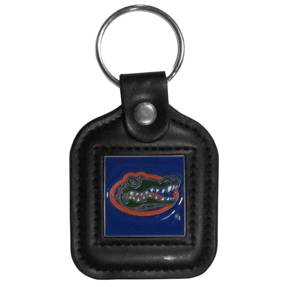 Florida Gators Square Leatherette Key Chain (SSKG) - 757 Sports Collectibles