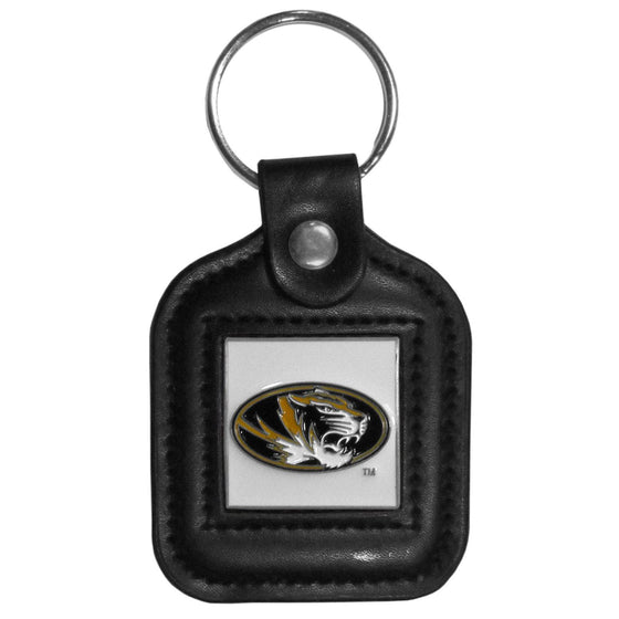 Missouri Tigers Square Leatherette Key Chain (SSKG) - 757 Sports Collectibles