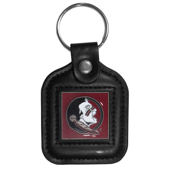 Florida St. Seminoles Square Leatherette Key Chain (SSKG) - 757 Sports Collectibles