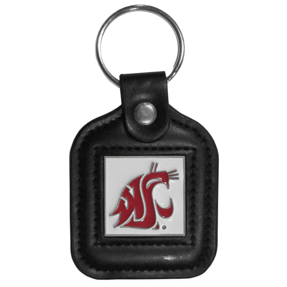 Washington St. Cougars Square Leatherette Key Chain (SSKG) - 757 Sports Collectibles