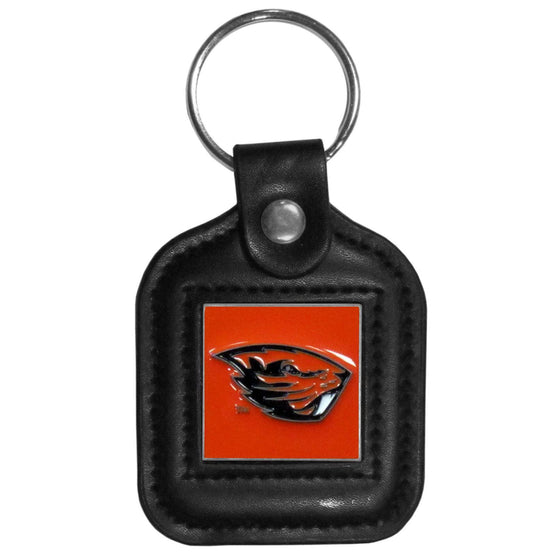 Oregon St. Beavers Square Leatherette Key Chain (SSKG) - 757 Sports Collectibles