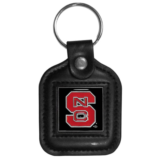 N. Carolina St. Wolfpack Square Leatherette Key Chain (SSKG) - 757 Sports Collectibles