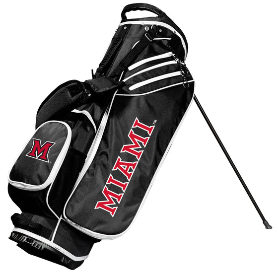 Miami of Ohio Redhawks Birdie Stand Golf Bag Blk