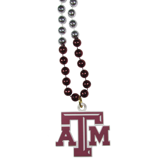 Texas A & M Aggies Mardi Gras Necklace (SSKG) - 757 Sports Collectibles