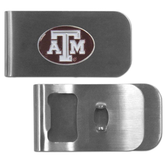 Texas A & M Aggies Bottle Opener Money Clip (SSKG) - 757 Sports Collectibles