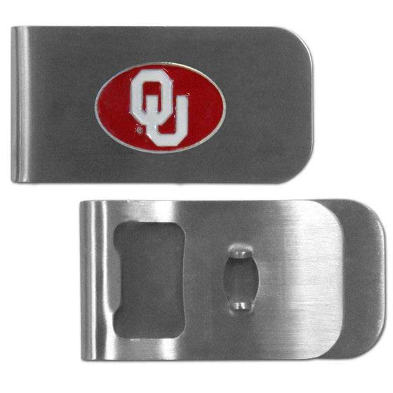 Oklahoma Sooners Bottle Opener Money Clip (SSKG) - 757 Sports Collectibles