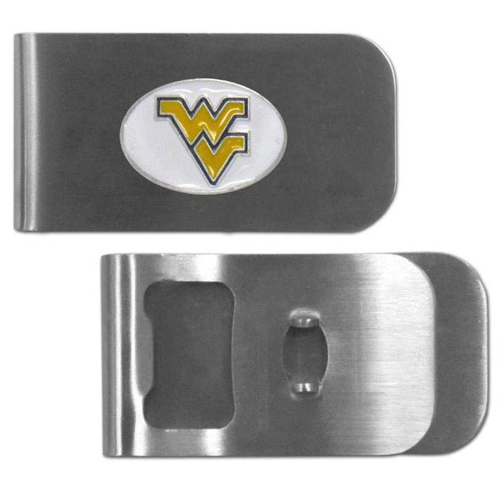 W. Virginia Mountaineers Bottle Opener Money Clip (SSKG) - 757 Sports Collectibles