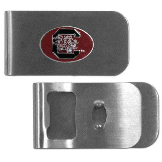 S. Carolina Gamecocks Bottle Opener Money Clip (SSKG) - 757 Sports Collectibles