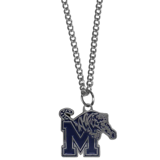 Memphis Tigers Chain Necklace with Small Charm (SSKG) - 757 Sports Collectibles