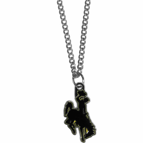 Wyoming Cowboy Chain Necklace with Small Charm (SSKG) - 757 Sports Collectibles