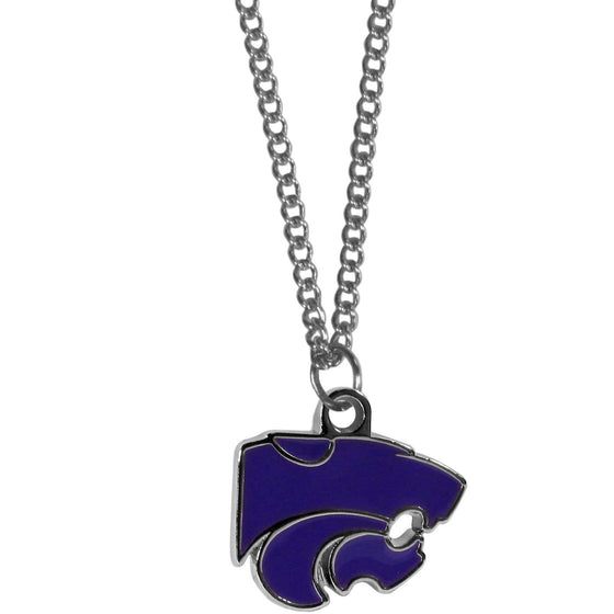 Kansas St. Wildcats Chain Necklace with Small Charm (SSKG) - 757 Sports Collectibles