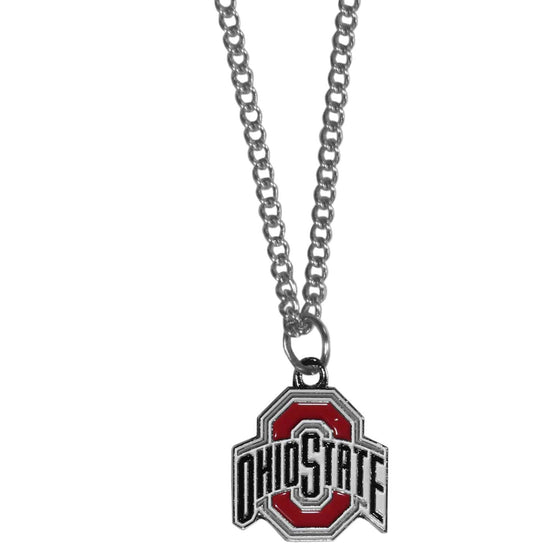 Ohio St. Buckeyes Chain Necklace with Small Charm (SSKG) - 757 Sports Collectibles