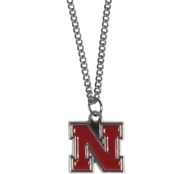 Nebraska Cornhuskers Chain Necklace with Small Charm (SSKG) - 757 Sports Collectibles