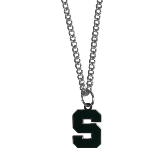 Michigan St. Spartans Chain Necklace with Small Charm (SSKG) - 757 Sports Collectibles