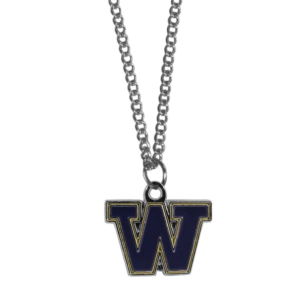 Washington Huskies Chain Necklace with Small Charm (SSKG) - 757 Sports Collectibles