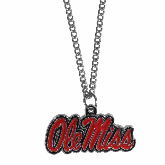 Mississippi Rebels Chain Necklace with Small Charm (SSKG) - 757 Sports Collectibles