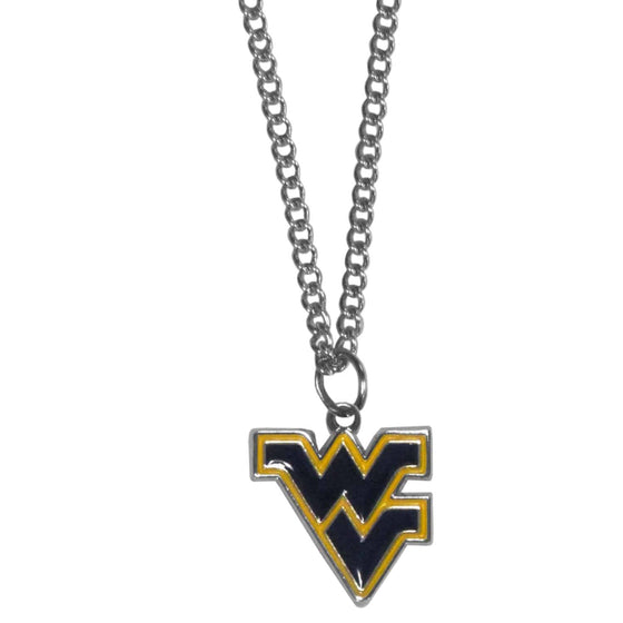 W. Virginia Mountaineers Chain Necklace with Small Charm (SSKG) - 757 Sports Collectibles