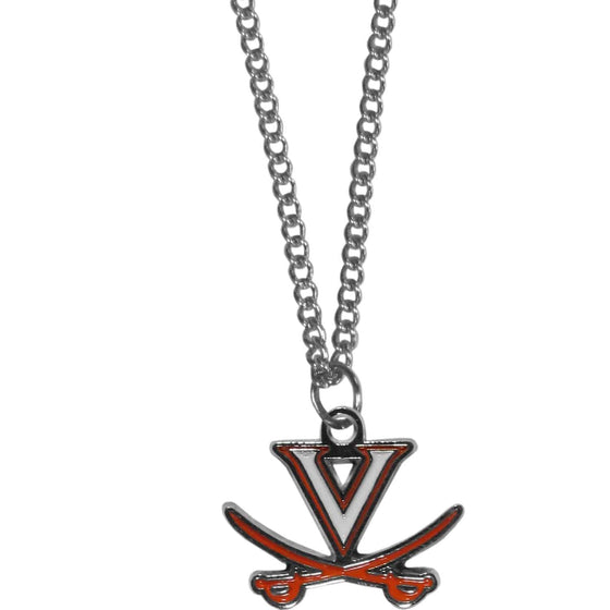 Virginia Cavaliers Chain Necklace with Small Charm (SSKG) - 757 Sports Collectibles