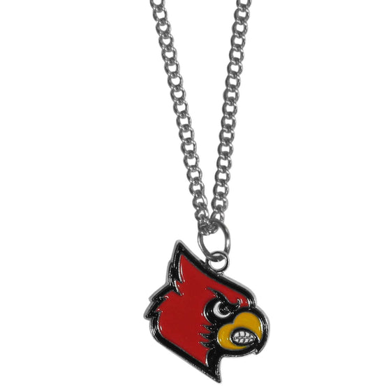 Louisville Cardinals Chain Necklace with Small Charm (SSKG) - 757 Sports Collectibles