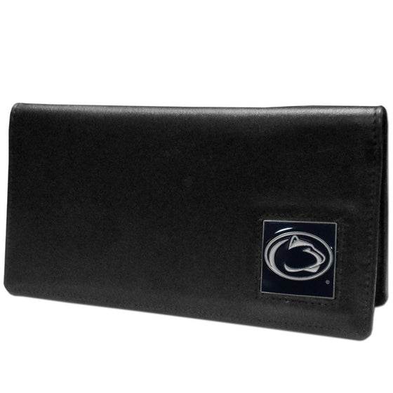 Penn St. Nittany Lions Leather Checkbook Cover (SSKG) - 757 Sports Collectibles