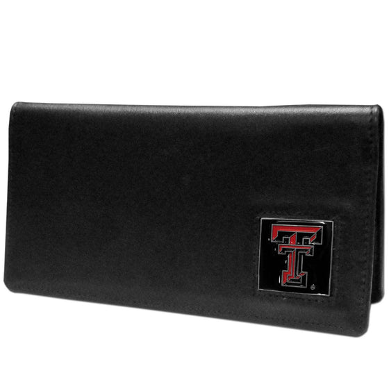 Texas Tech Raiders Leather Checkbook Cover (SSKG) - 757 Sports Collectibles