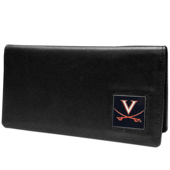 Virginia Cavaliers Leather Checkbook Cover (SSKG) - 757 Sports Collectibles