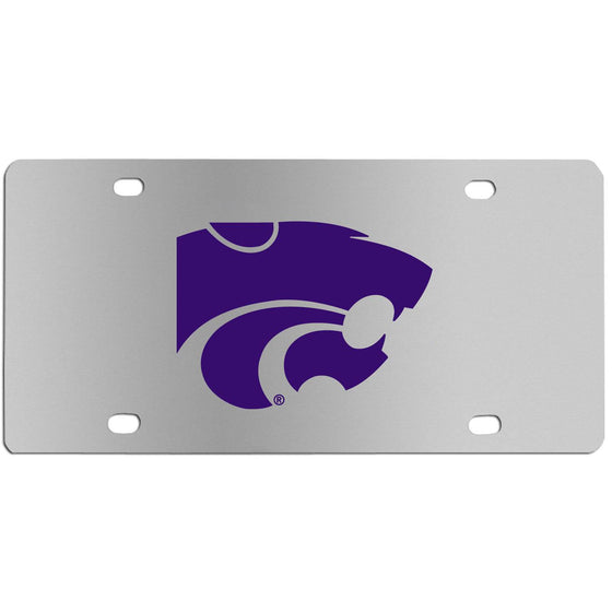 Kansas St. Wildcats Steel License Plate Wall Plaque (SSKG) - 757 Sports Collectibles