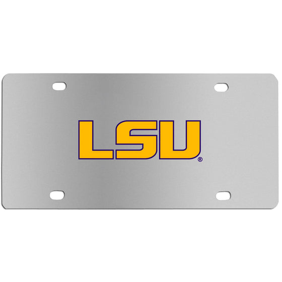 LSU Tigers Steel License Plate Wall Plaque (SSKG) - 757 Sports Collectibles