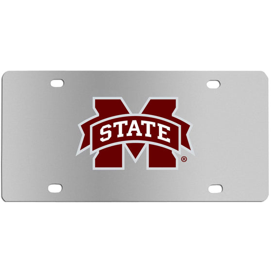 Mississippi St. Bulldogs Steel License Plate Wall Plaque (SSKG) - 757 Sports Collectibles