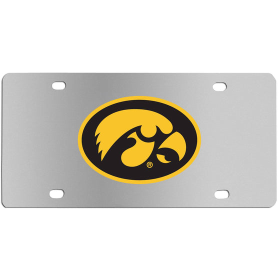 Iowa Hawkeyes Steel License Plate Wall Plaque (SSKG) - 757 Sports Collectibles