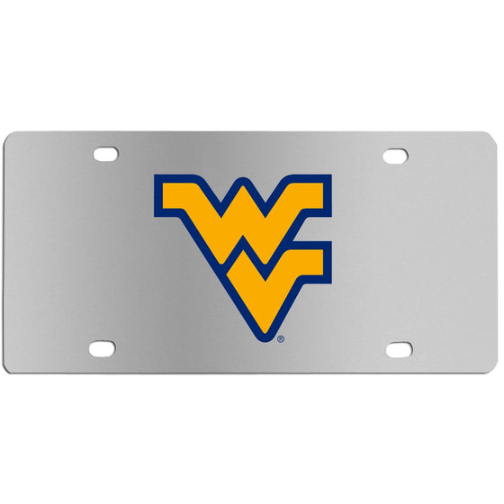 W. Virginia Mountaineers Steel License Plate Wall Plaque (SSKG) - 757 Sports Collectibles