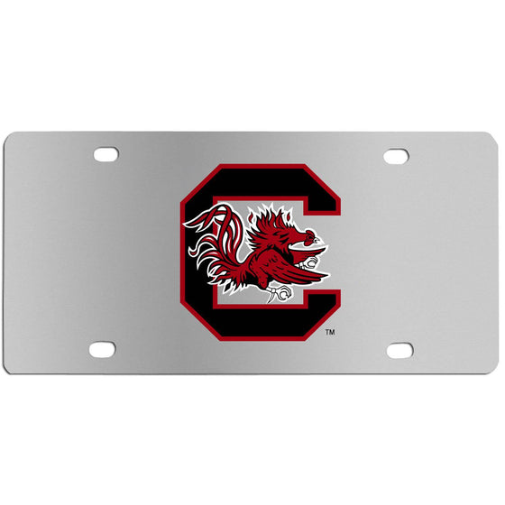 S. Carolina Gamecocks Steel License Plate Wall Plaque (SSKG) - 757 Sports Collectibles