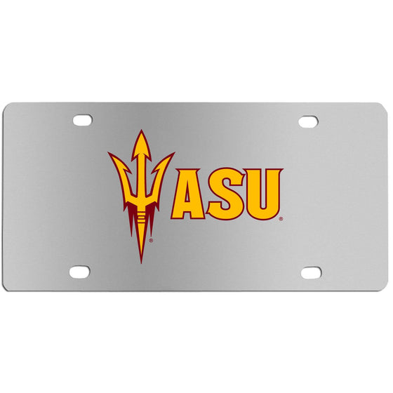 Arizona St. Sun Devils Steel License Plate Wall Plaque (SSKG) - 757 Sports Collectibles