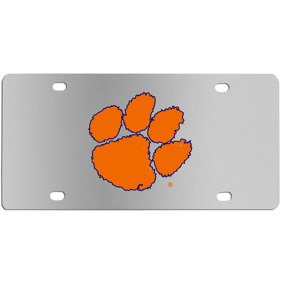 Clemson Tigers Steel License Plate Wall Plaque (SSKG) - 757 Sports Collectibles