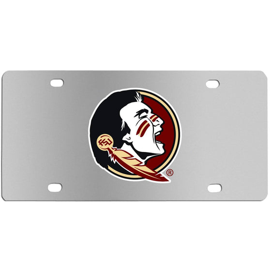 Florida St. Seminoles Steel License Plate Wall Plaque (SSKG) - 757 Sports Collectibles