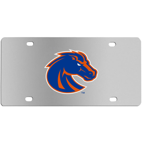 Boise St. Broncos Steel License Plate Wall Plaque (SSKG) - 757 Sports Collectibles