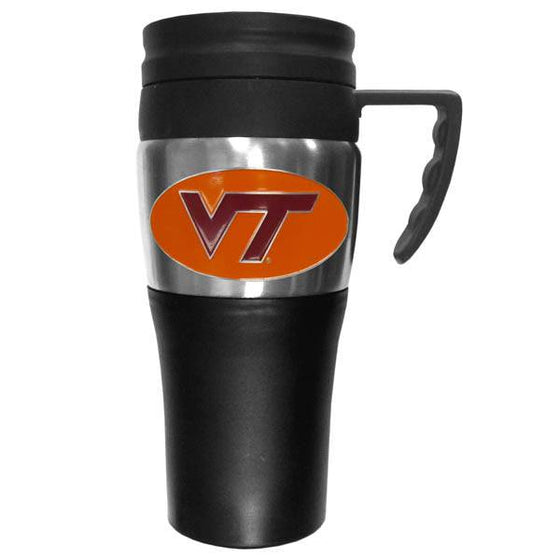 Virginia Tech Hokies Steel Travel Mug w/Handle (SSKG) - 757 Sports Collectibles