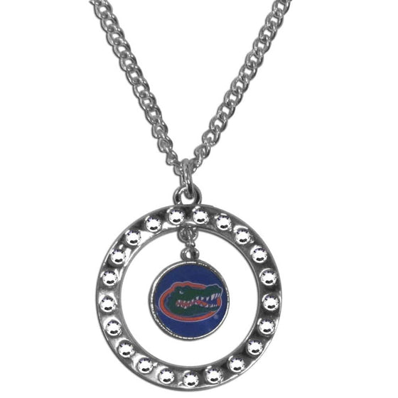 Florida Gators Rhinestone Hoop Necklace (SSKG) - 757 Sports Collectibles