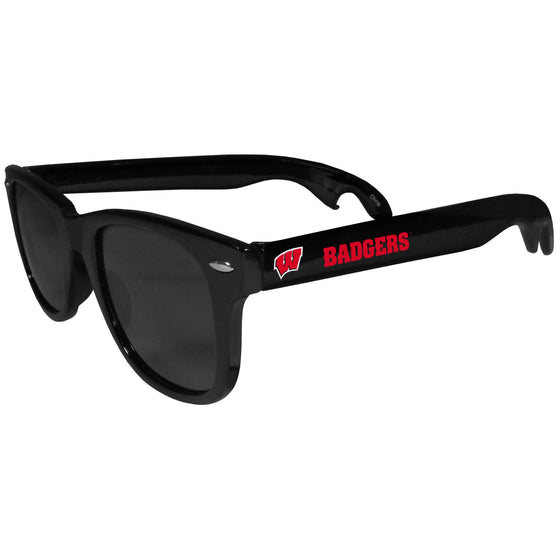 Wisconsin Badgers Beachfarer Bottle Opener Sunglasses - 757 Sports Collectibles