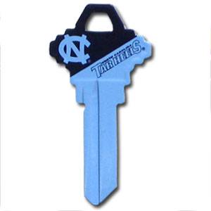 Schlage Key - North Carolina Tar Heels (SSKG) - 757 Sports Collectibles